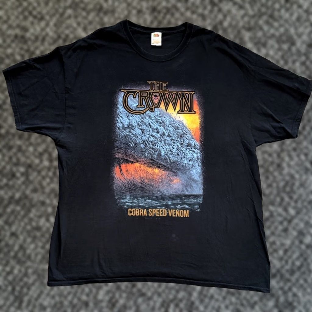 Speedo VINTAGE Concert T Shirt 2XL Death Metal Band Cobra Speed Venom 2018 Black Graphic Print Mens Size US XXL / EU 58 / 5 - 1 Thumbnail