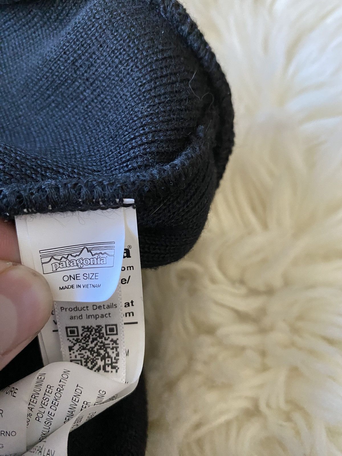 Patagonia Patagonia Fold Beanie Black Gorp Y2K Arcteryx Size ONE SIZE - 5 Thumbnail