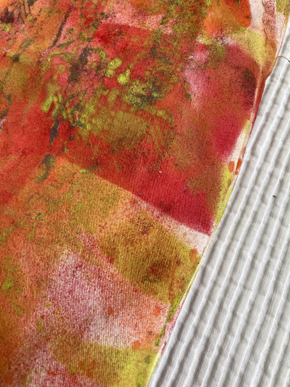 Handmade Ugly Madras Hand Painted Camo Pants Size US 32 / EU 48 - 18 Thumbnail