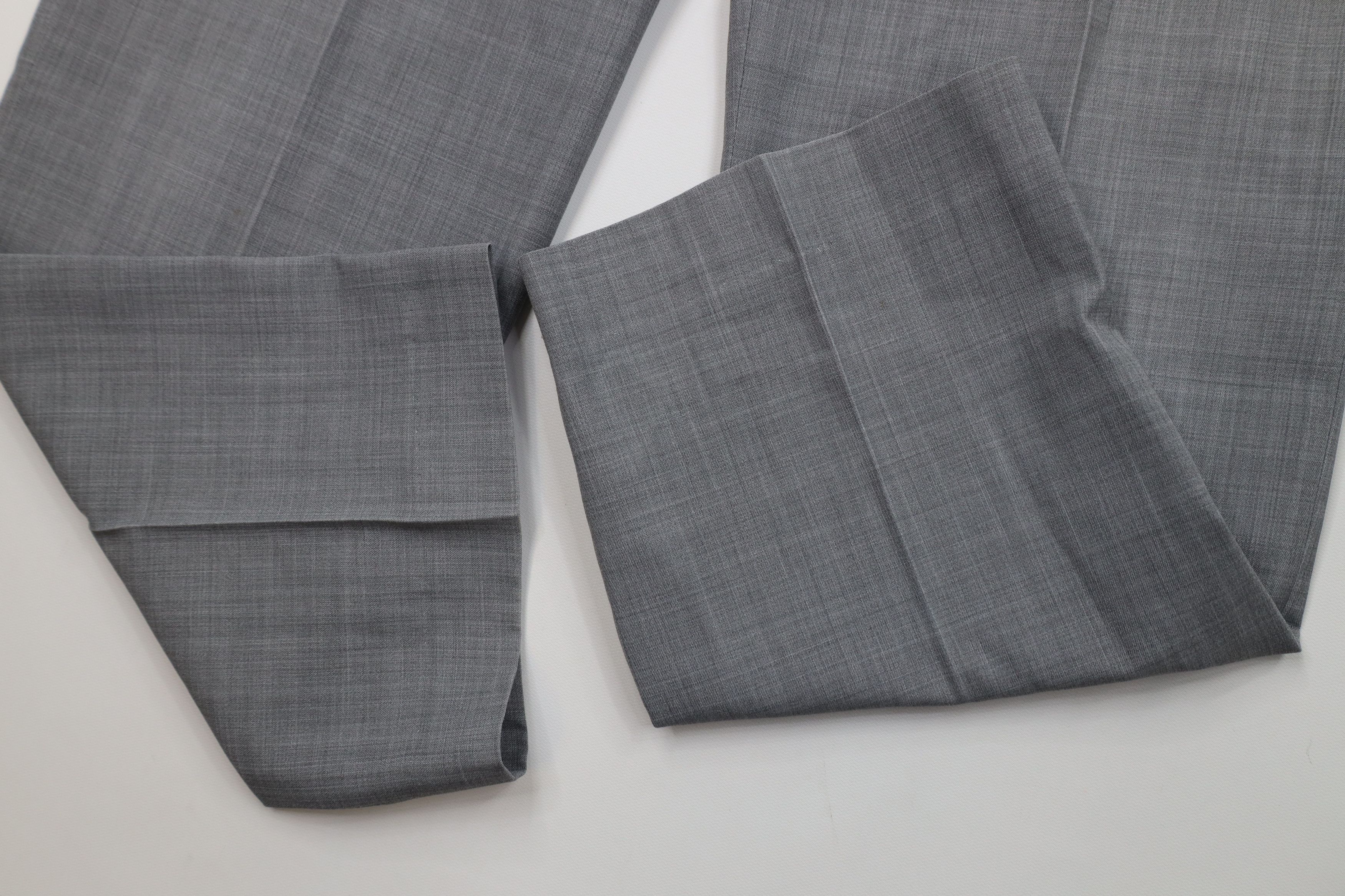Vintage Vintage 90s Streetwear Chambray Knit Wide Leg Chino Pants Size US 36 / EU 52 - 6 Thumbnail