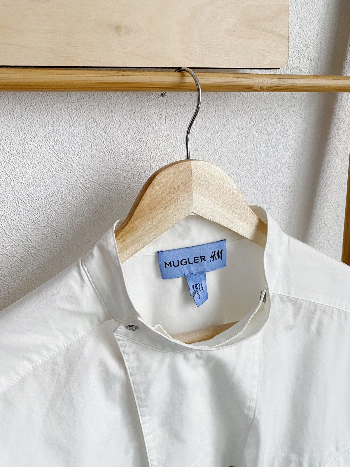Mugler Mugler x H&M Double-breasted Poplin Shirt Size XL Size US XL / EU 56 / 4 - 13 Thumbnail