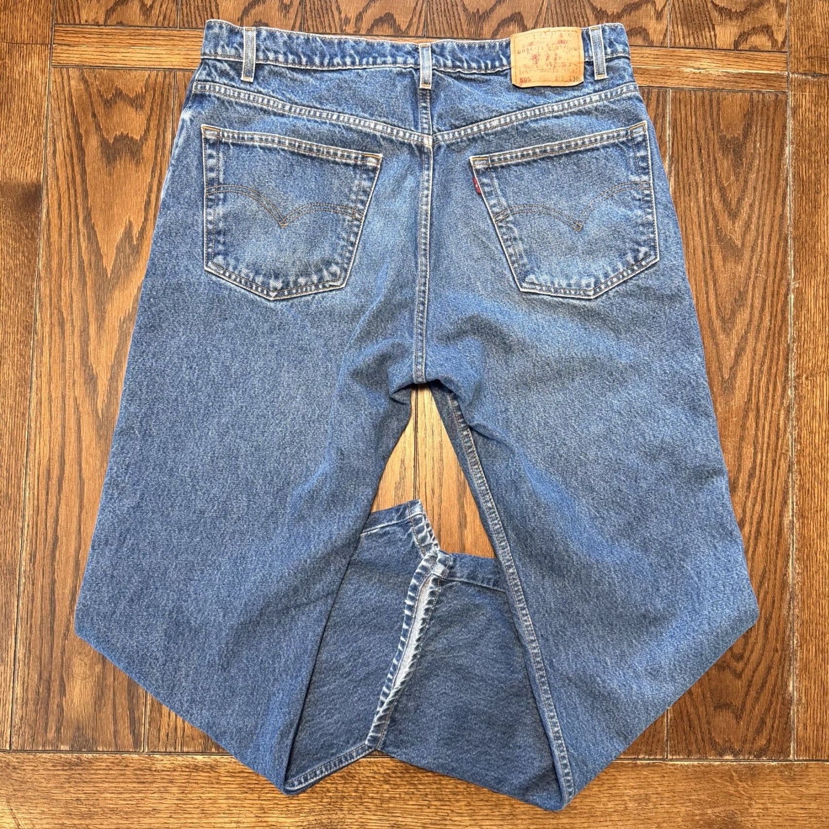 Levi's VINTAGE Levi’s 505 Men’s Straight Leg Jeans 38x31 Blue Denim Size US 38 / EU 54 - 7 Thumbnail