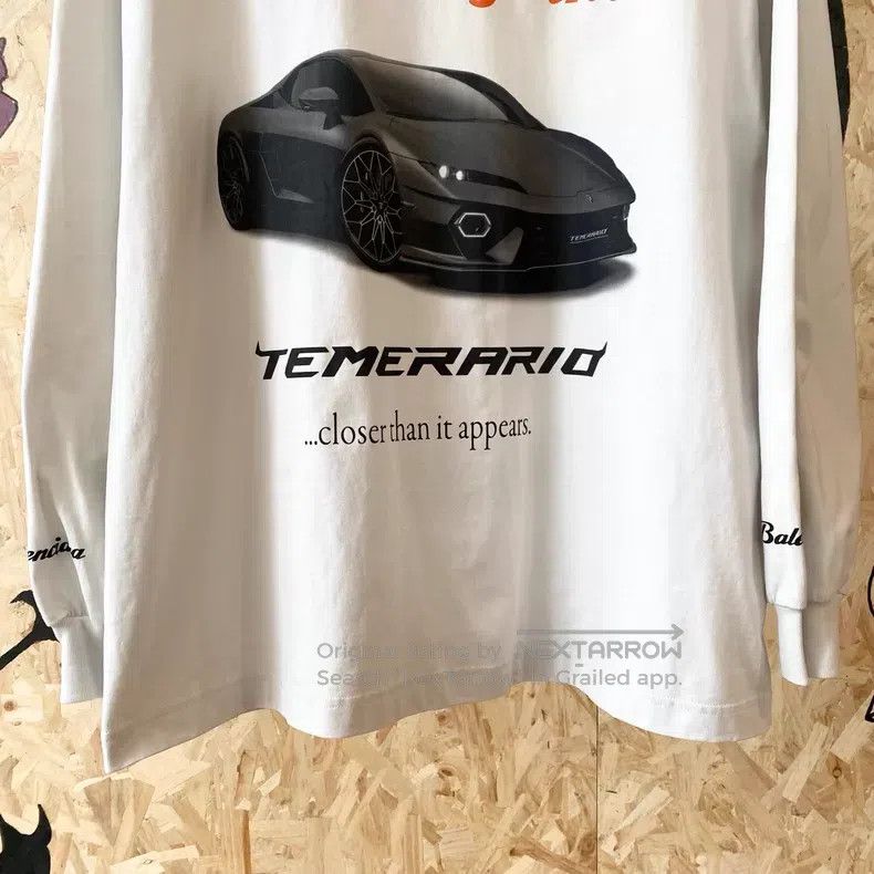 Balenciaga Balenciaga Car Printed Round Neck Drop Shoulder Long Sleev Size US S / EU 44-46 / 1 - 4 Thumbnail