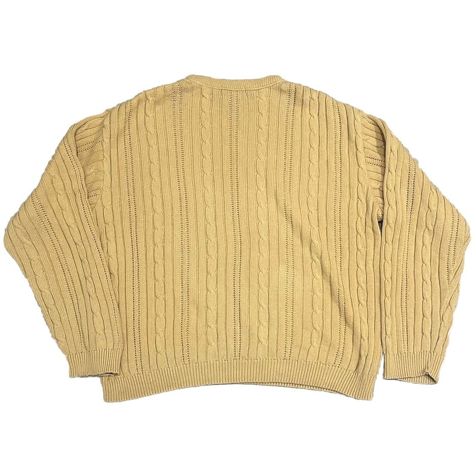 Chaps Vintage Chaps Ralph Lauren Cable-Knit Yellow Sweater Men’s L Size US L / EU 52-54 / 3 - 6 Thumbnail