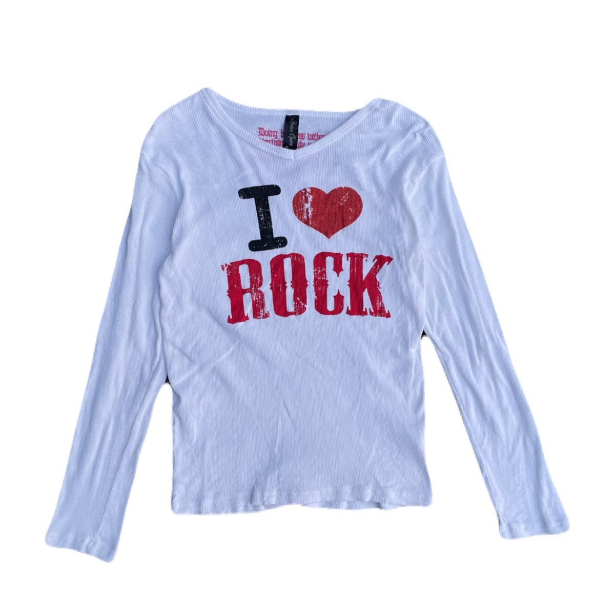If Six Was Nine 2000s Japanese archive Grunge Poem V-neck Long Sleeve Tee Size US S / EU 44-46 / 1 - 2 Thumbnail