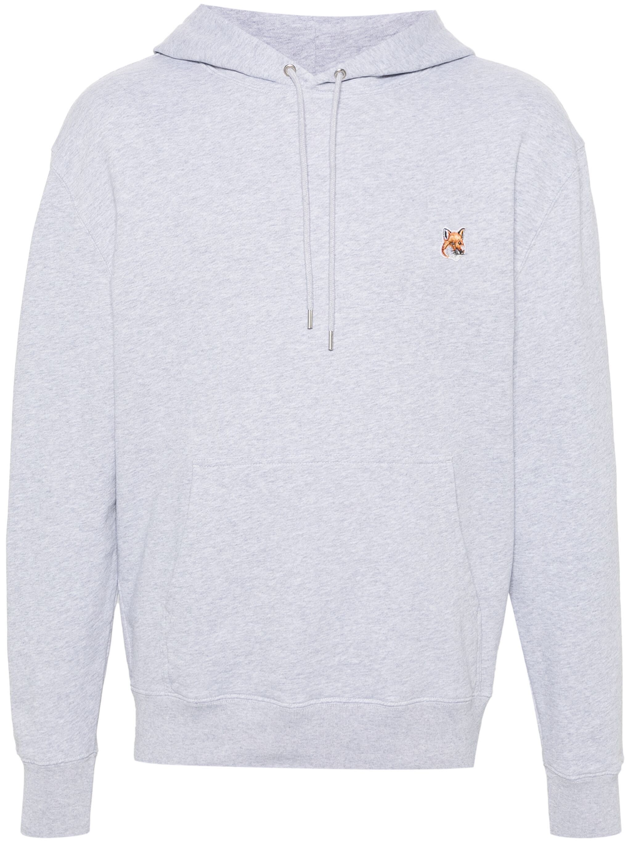 Maison Kitsune o1s22i1n1124 Fox Head Hoodie in Grey Size US XL / EU 56 / 4 - 1 Thumbnail