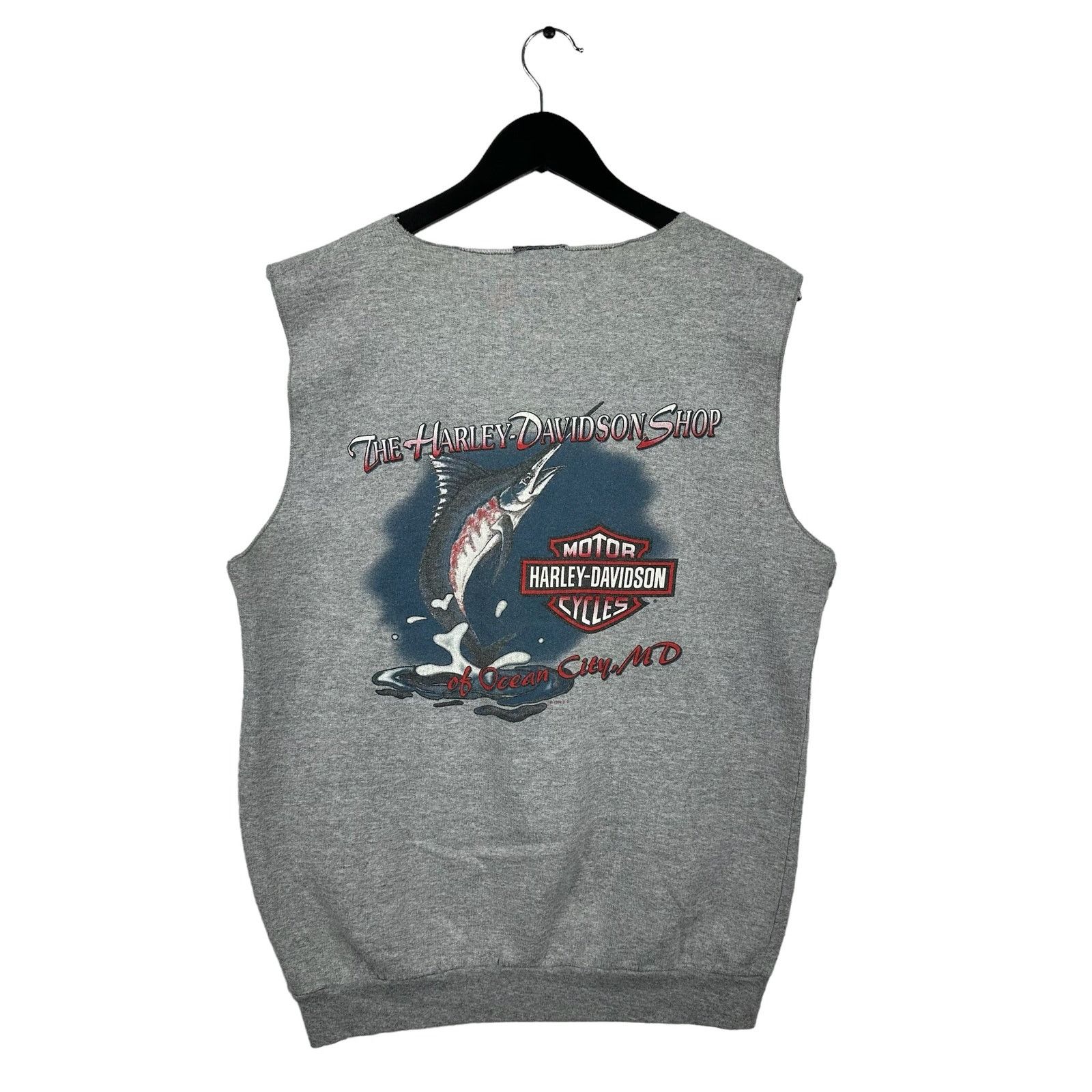 Harley Davidson Vintage Harley Davidson Sleeveless Crewneck 90s Size US L / EU 52-54 / 3 - 3 Thumbnail