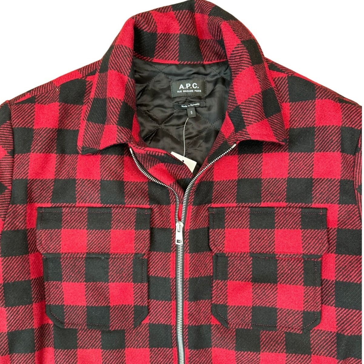 A.P.C. NWT A.P.C. Ian Buffalo Plaid Wool Blouson Zippered Jacket Size US S / EU 44-46 / 1 - 2 Thumbnail