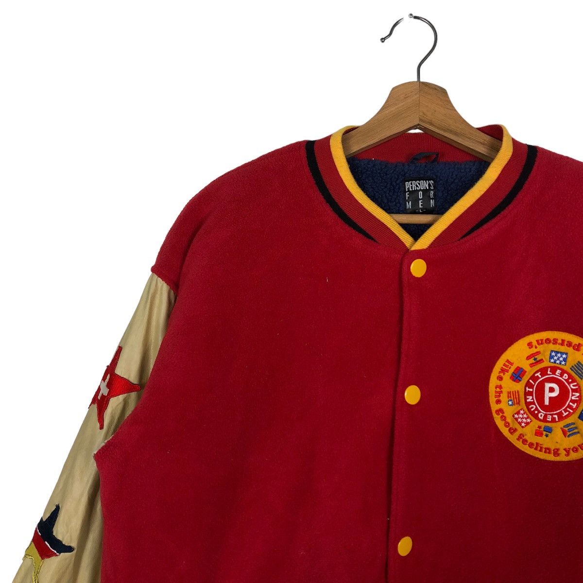 Japanese Brand 🔥Person For Men Varsity Jacket Big Logo Spell Out Size US L / EU 52-54 / 3 - 7 Thumbnail