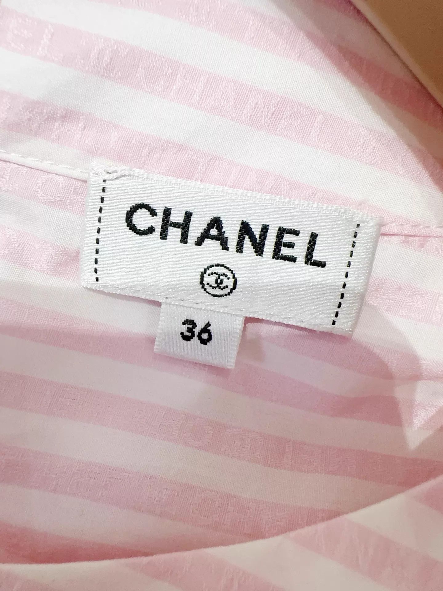 Chanel Chanel Women's 24C Pink Full Logo Top 36 Size XS / US 0-2 / IT 36-38 - 5 Thumbnail