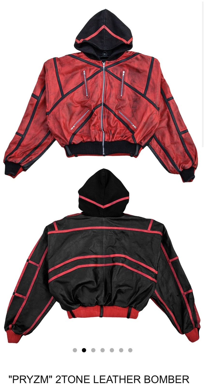 Other Pryzm 2Tone Leather Bomber Size US L / EU 52-54 / 3 - 1 Thumbnail