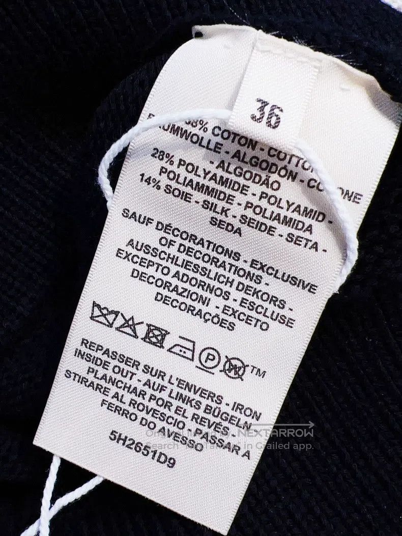 Hermes Hermes Navy Blue and Blue Sleeveless Knit Vest Size XS / US 0-2 / IT 36-38 - 6 Thumbnail