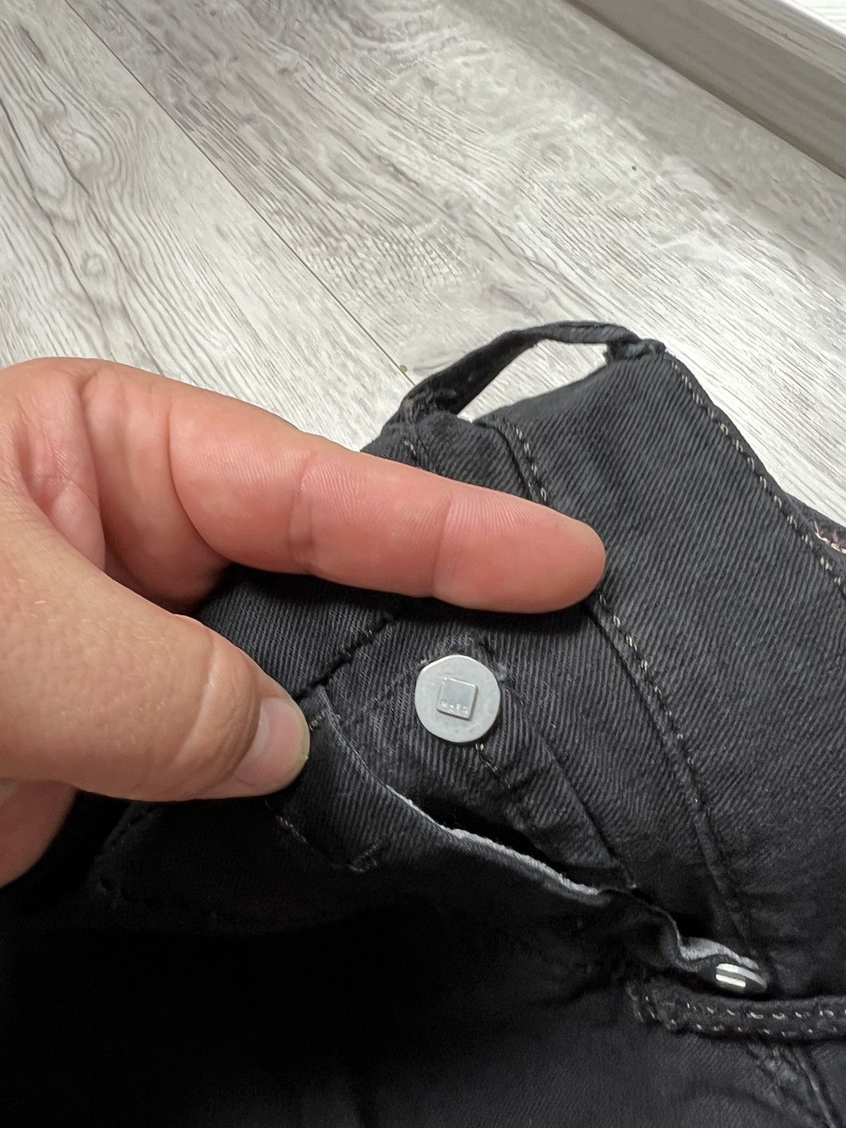 Marithe + Francois Girbaud Vintage Marithe Francois Girbaud Jeans Black Denim Pant MFG Size 27" / US 4 / IT 40 - 5 Thumbnail