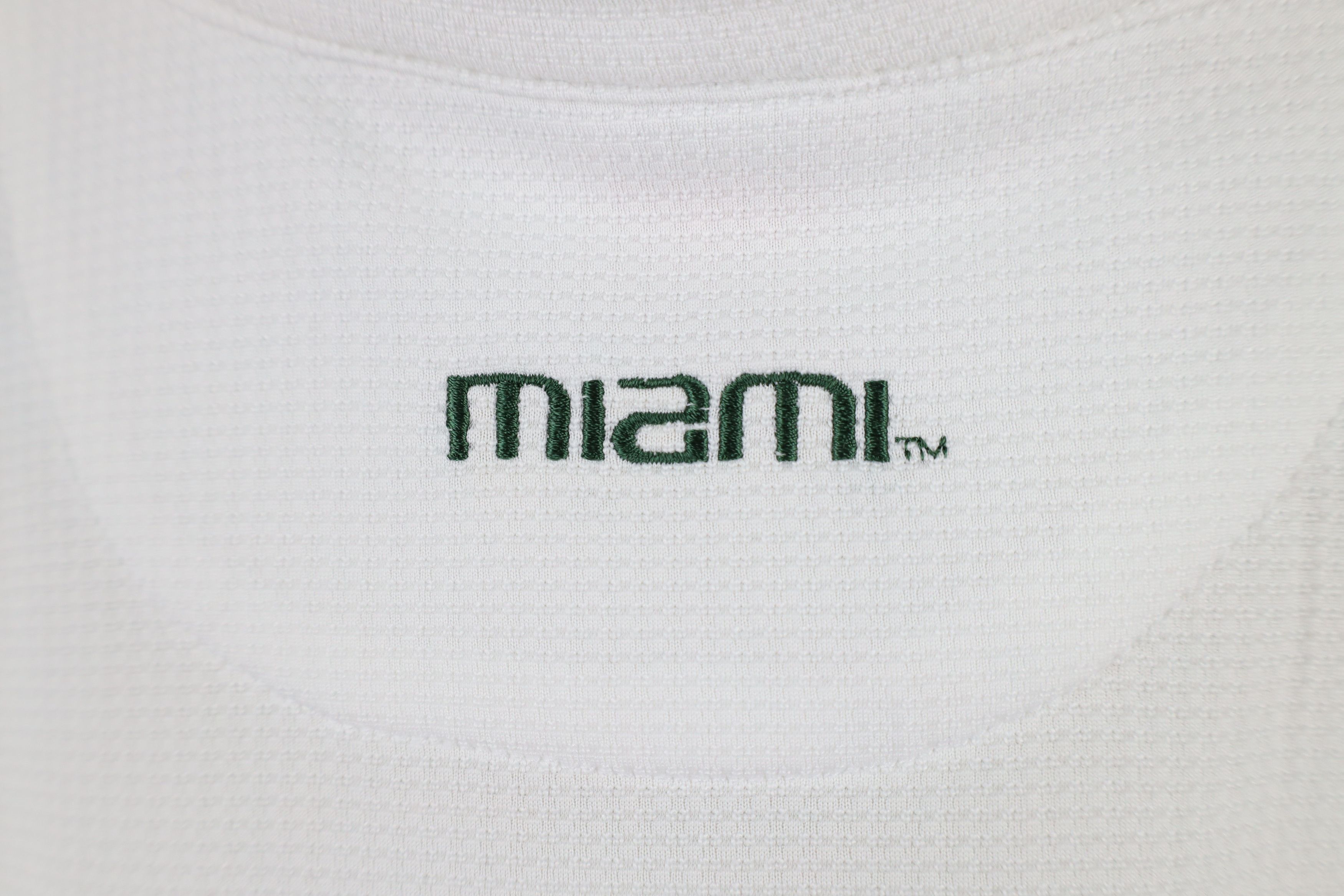 Nike × Vintage Vintage Nike Mini Swoosh University of Miami Hurricanes Polo Size XL / US 12-14 / IT 48-50 - 15 Thumbnail