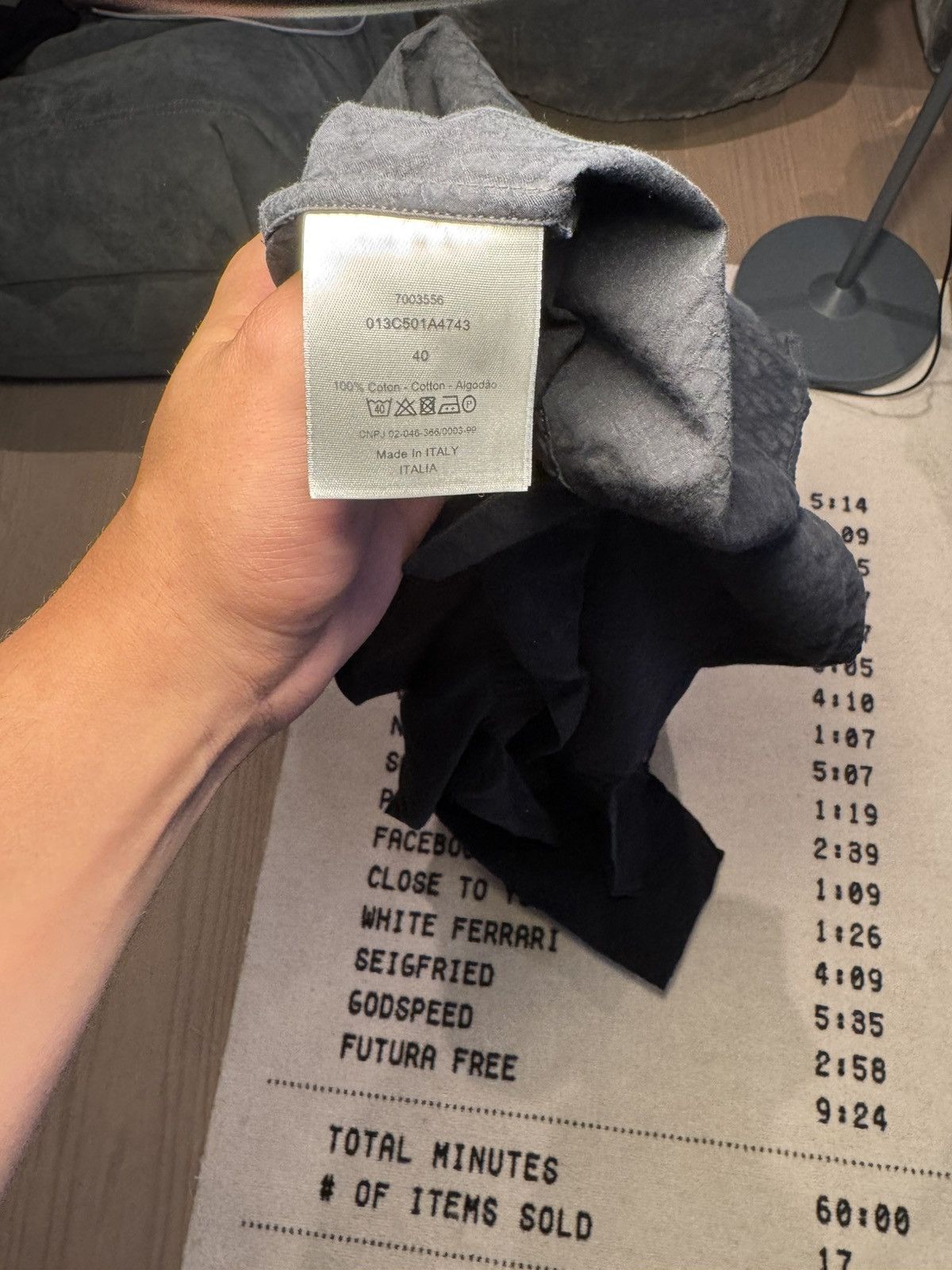 Dior Dior black logo shirt Size US XXS / EU 40 - 6 Thumbnail