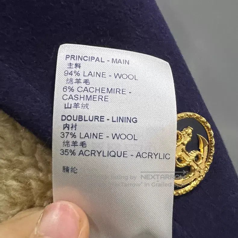 Louis Vuitton Louis Vuitton Navy blue lambswool coat Size XXS / US 00 / IT 34 - 5 Thumbnail
