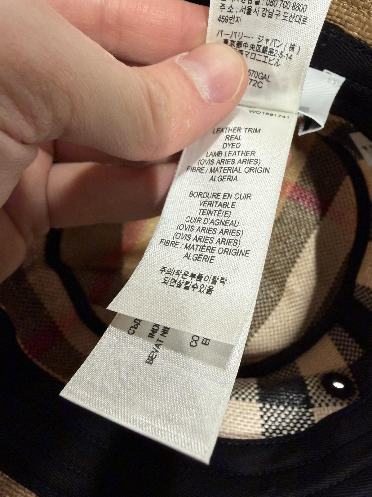 Burberry Burberry Classic Check Bucket Hat NEW 500$ S Size ONE SIZE - 5 Thumbnail