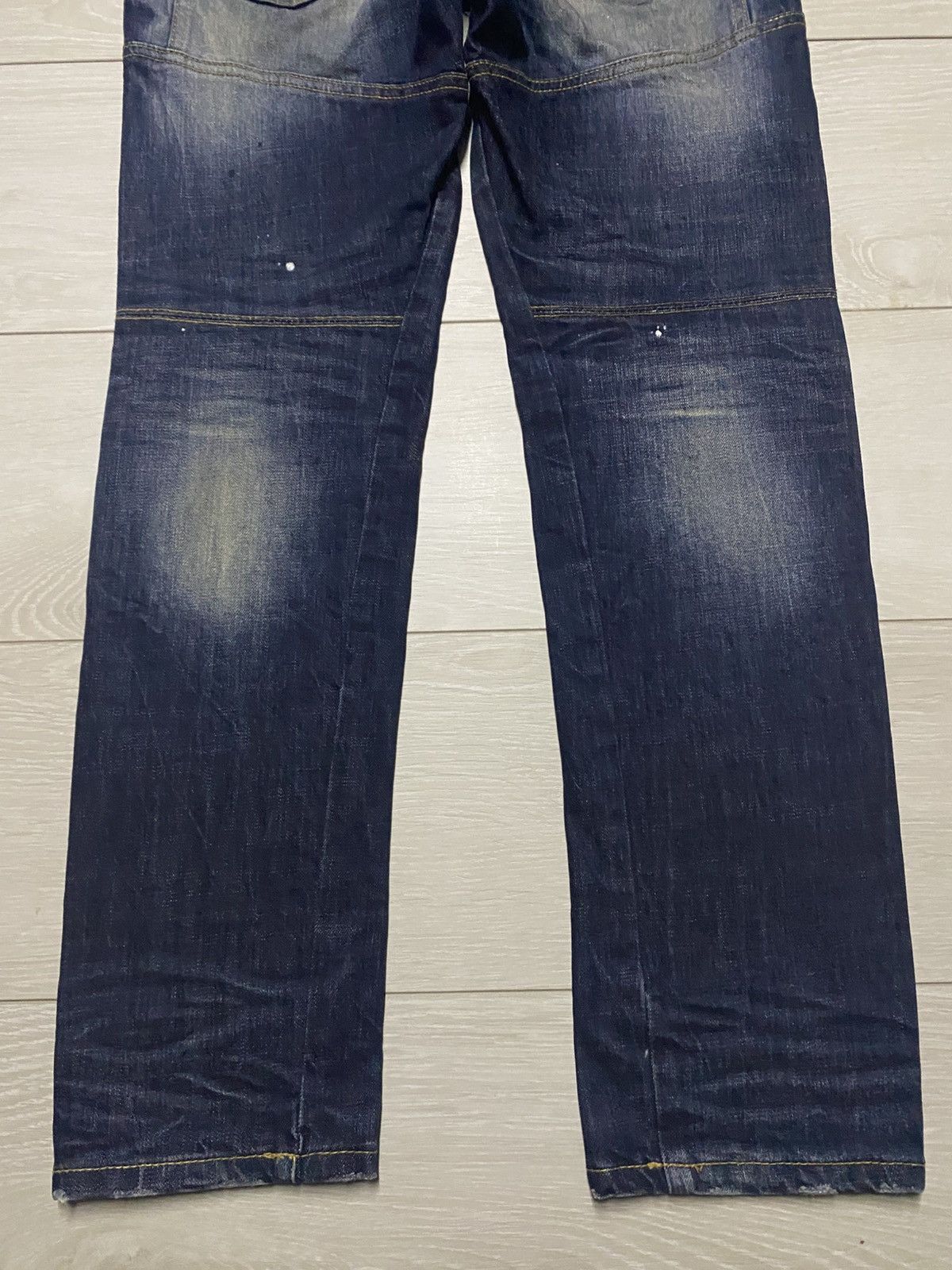 Japanese Brand Vintage AnotherShop Rag Paint Splatter Faded Skinny Jeans Size US 31 - 6 Thumbnail