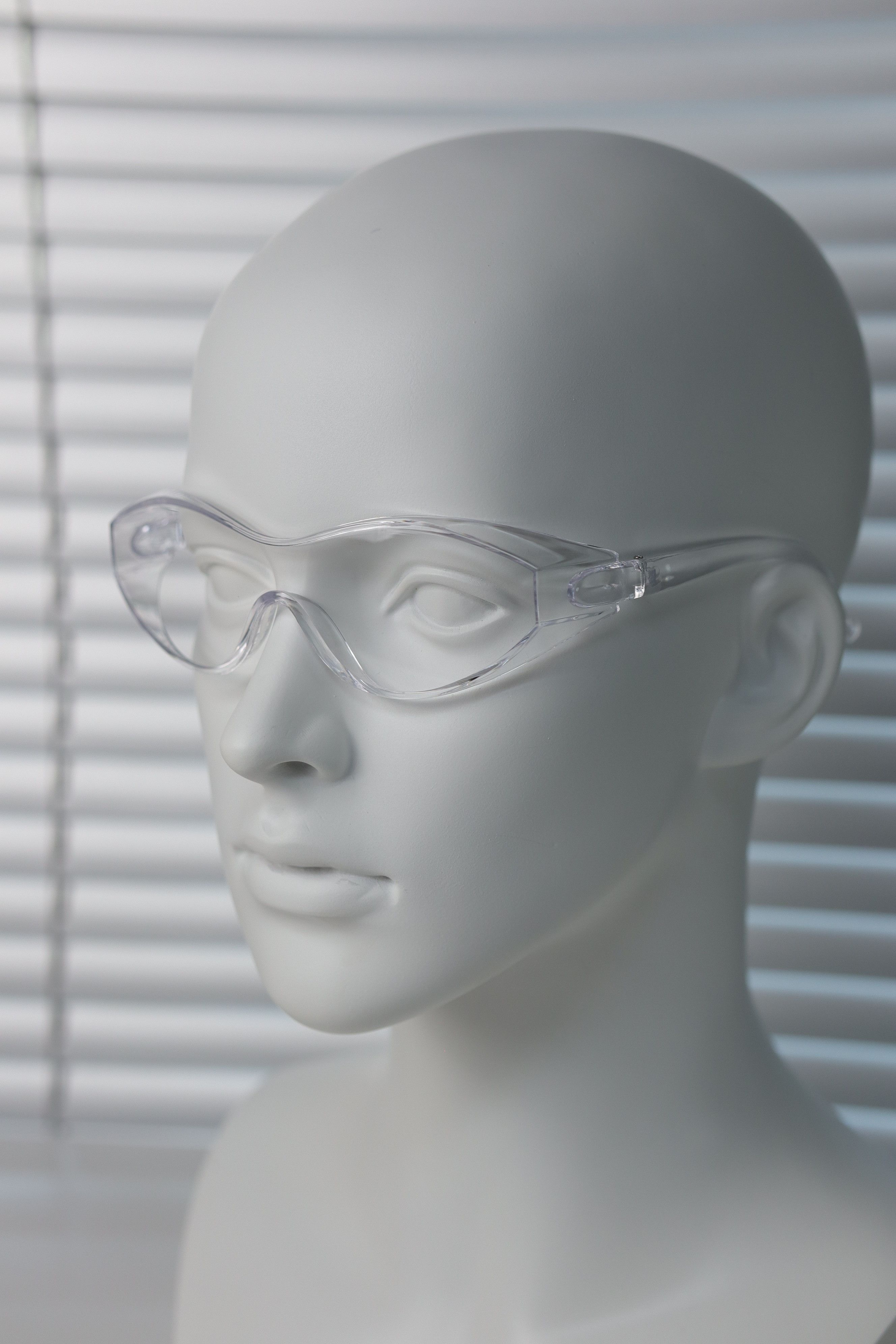 Japanese Brand Y2k Large Wide Safety Glasses Sunglasses Transport White OS Size ONE SIZE - 2 Thumbnail