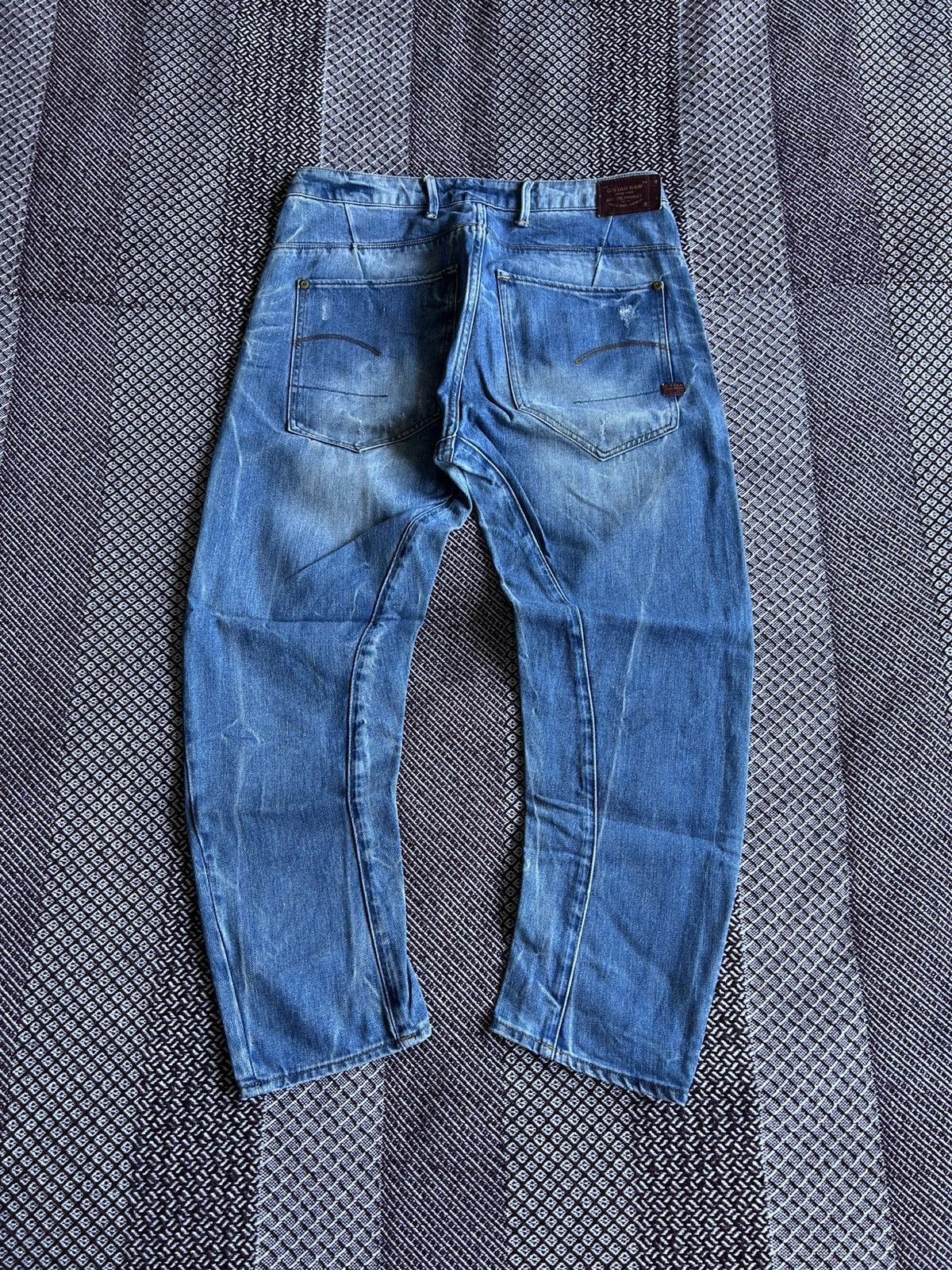 G-Star × Jean G-star Raw Type 3D Loose Tapered Denim Jeans Washed Sz 28x34 Size US 28 / EU 44 - 1 Thumbnail