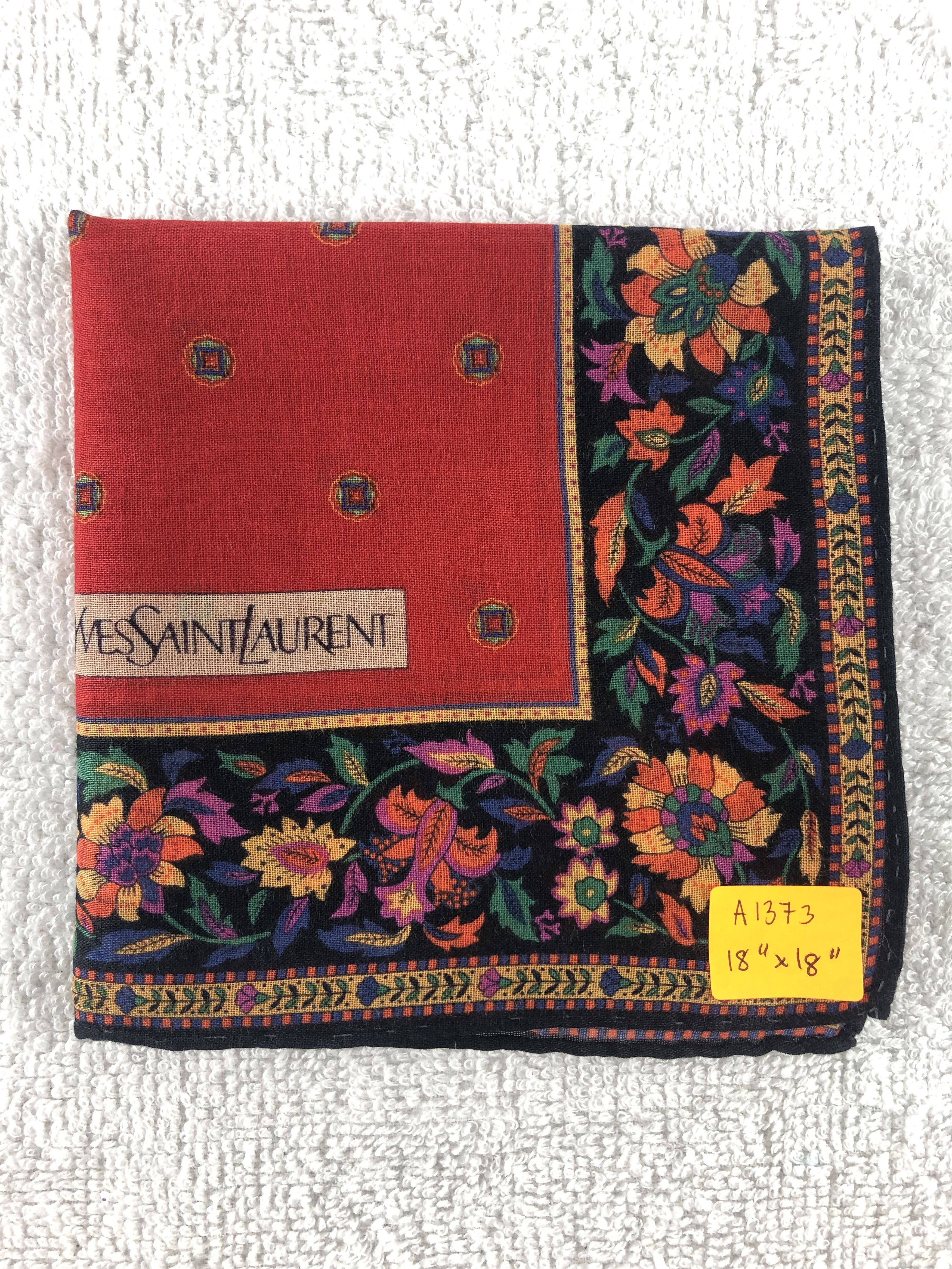 Yves Saint Laurent Yves Saint Laurent Handkerchief / Bandana / Neckerchief Size ONE SIZE - 6 Thumbnail