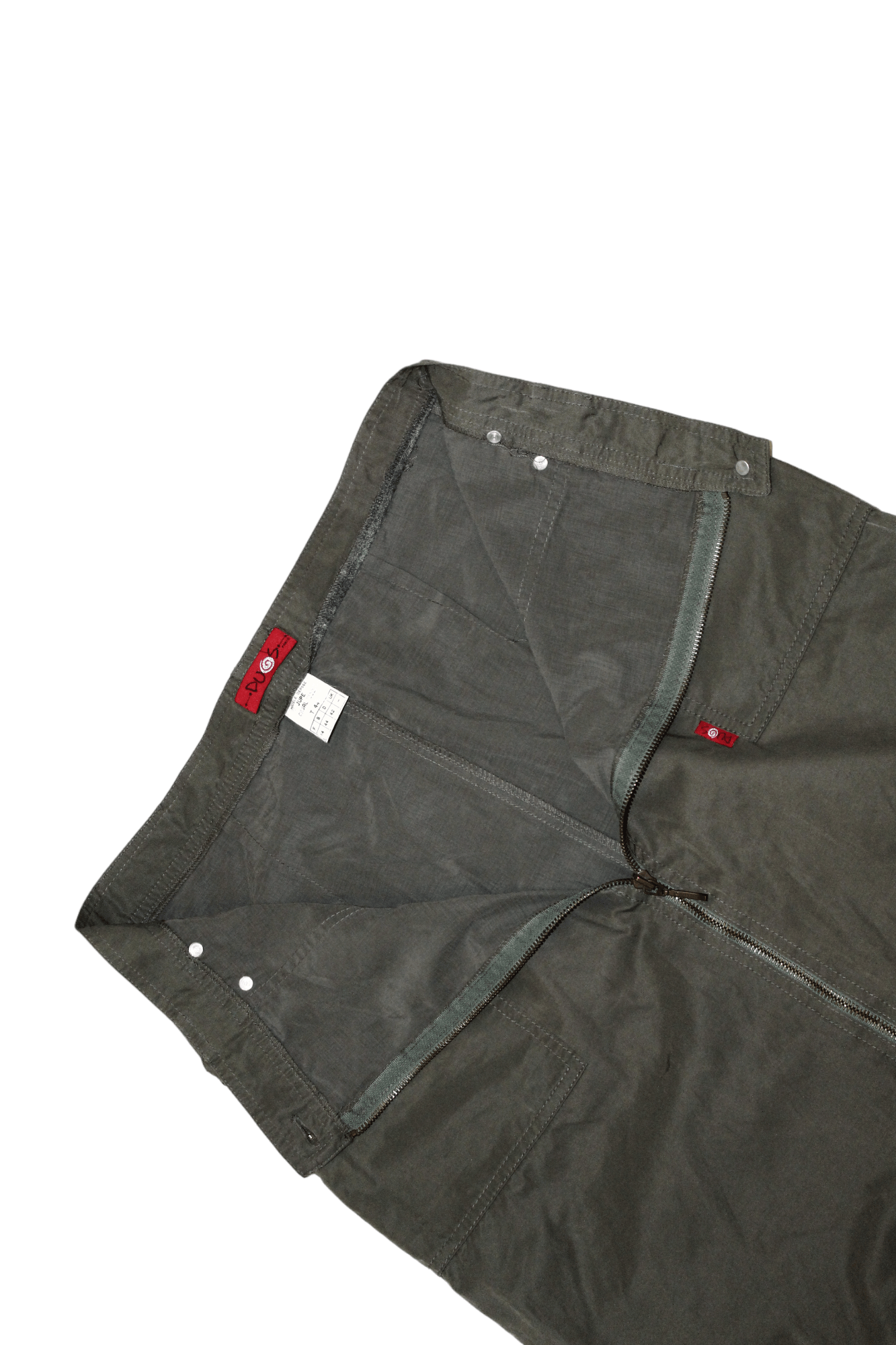 Marithe + Francois Girbaud VTG🔥 Duos France Cotton Nylon Cargo transformation skirt Size 32" / US 10 / IT 46 - 5 Thumbnail