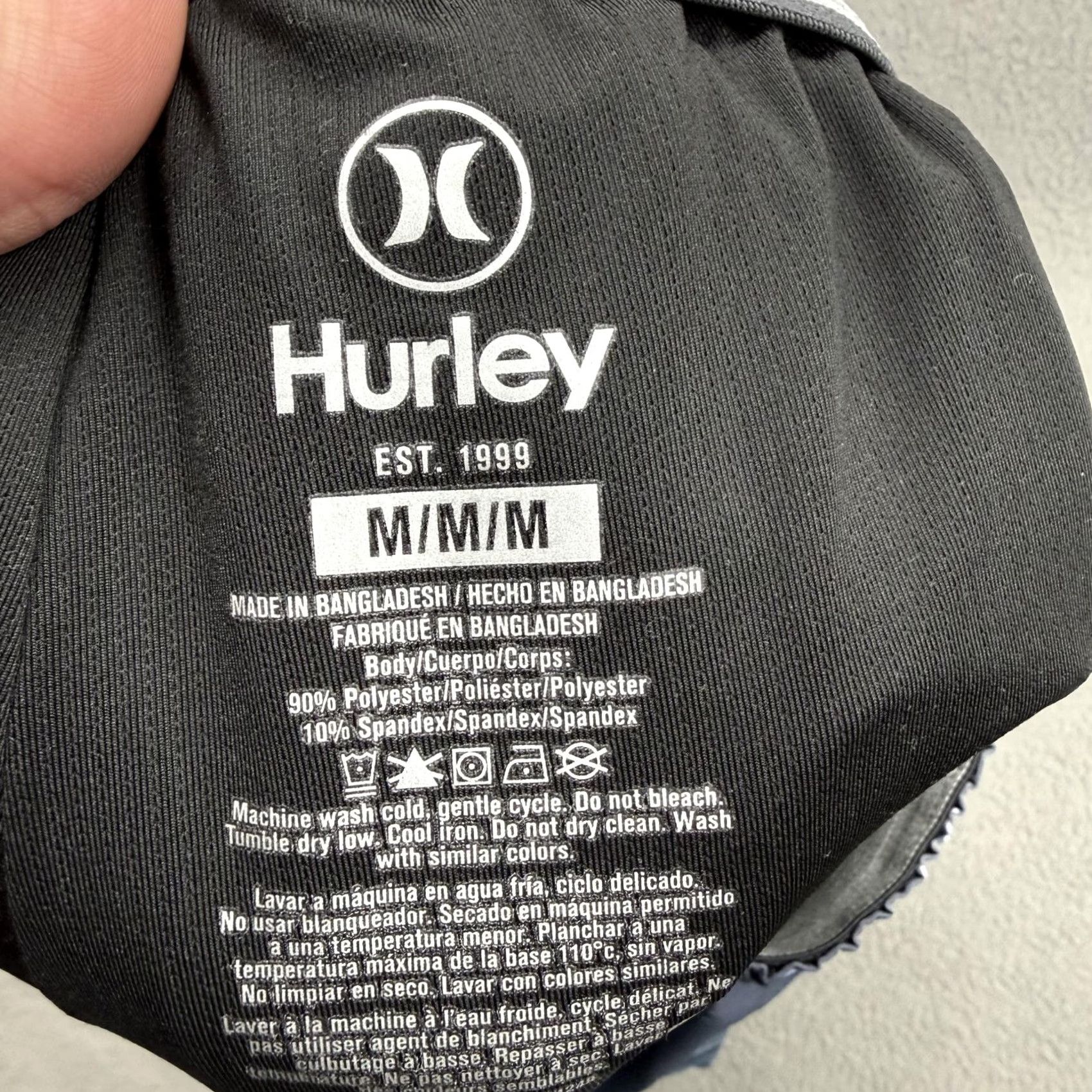 Hurley Hurley Swim Shorts Mens M Blue Tropical Hawaiian Floral Lined Pockets Drawstring Elastic Waist Beach Trunks Size US 31 - 3 Thumbnail