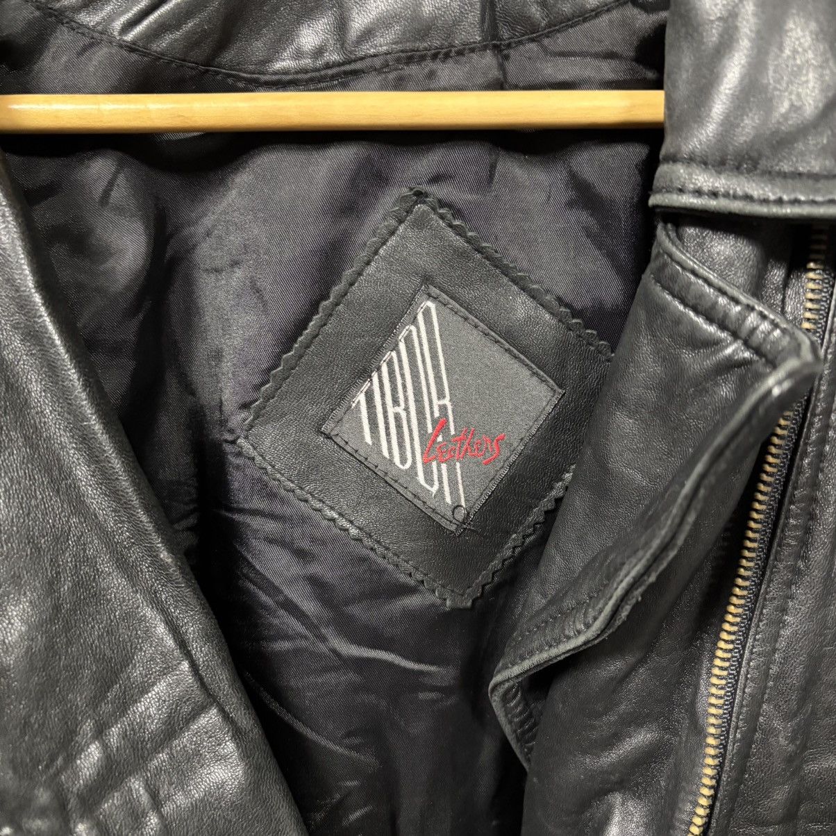 Vintage VINTAGE TIBOR LEATHERS WOMENS BLACK LEATHER ZIP BELT JACKET Size M / US 6-8 / IT 42-44 - 3 Thumbnail
