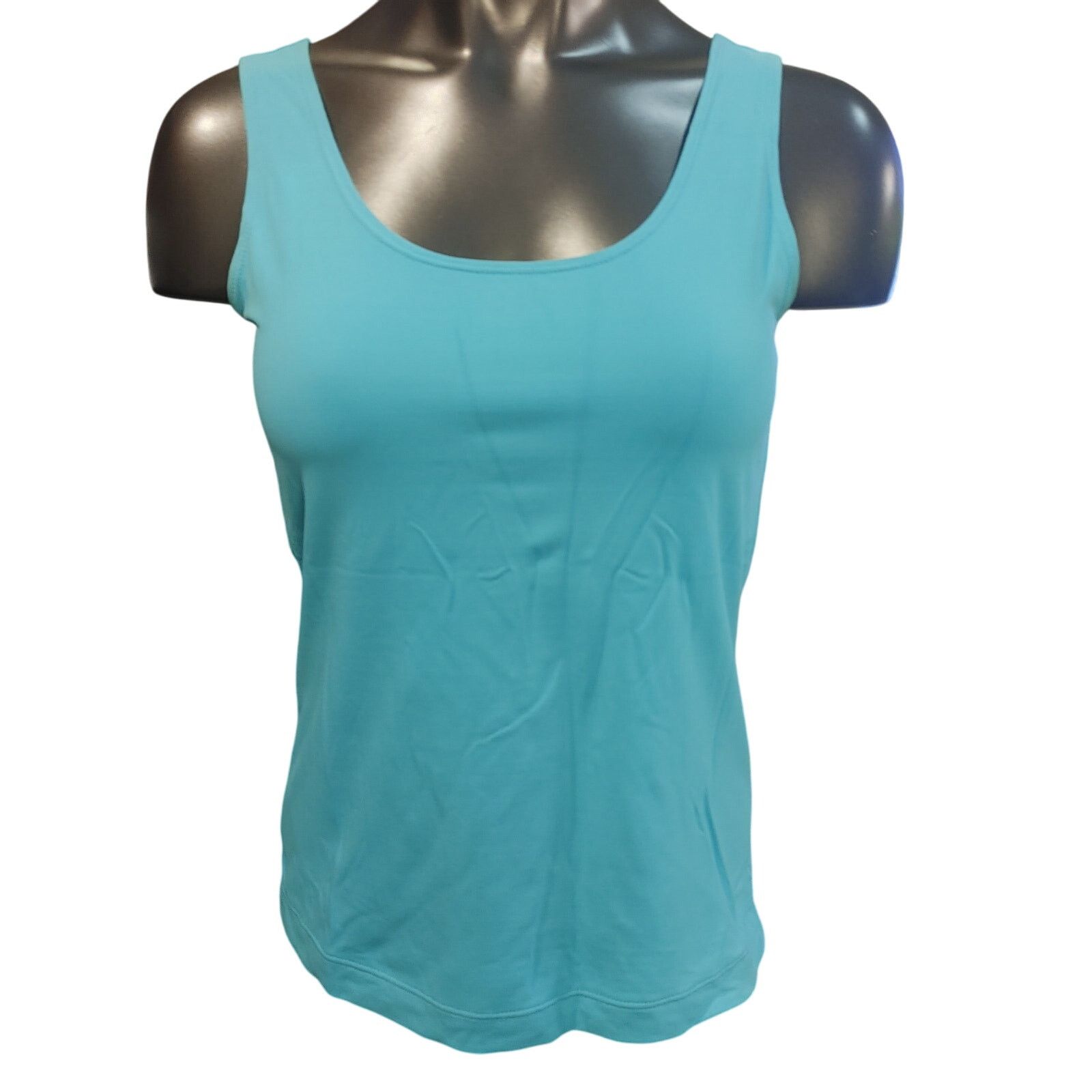 Other Chico's Women's 0 Baby Blue Sleeveless Round Neck Tank Top Size XS / US 0-2 / IT 36-38 - 1 Thumbnail