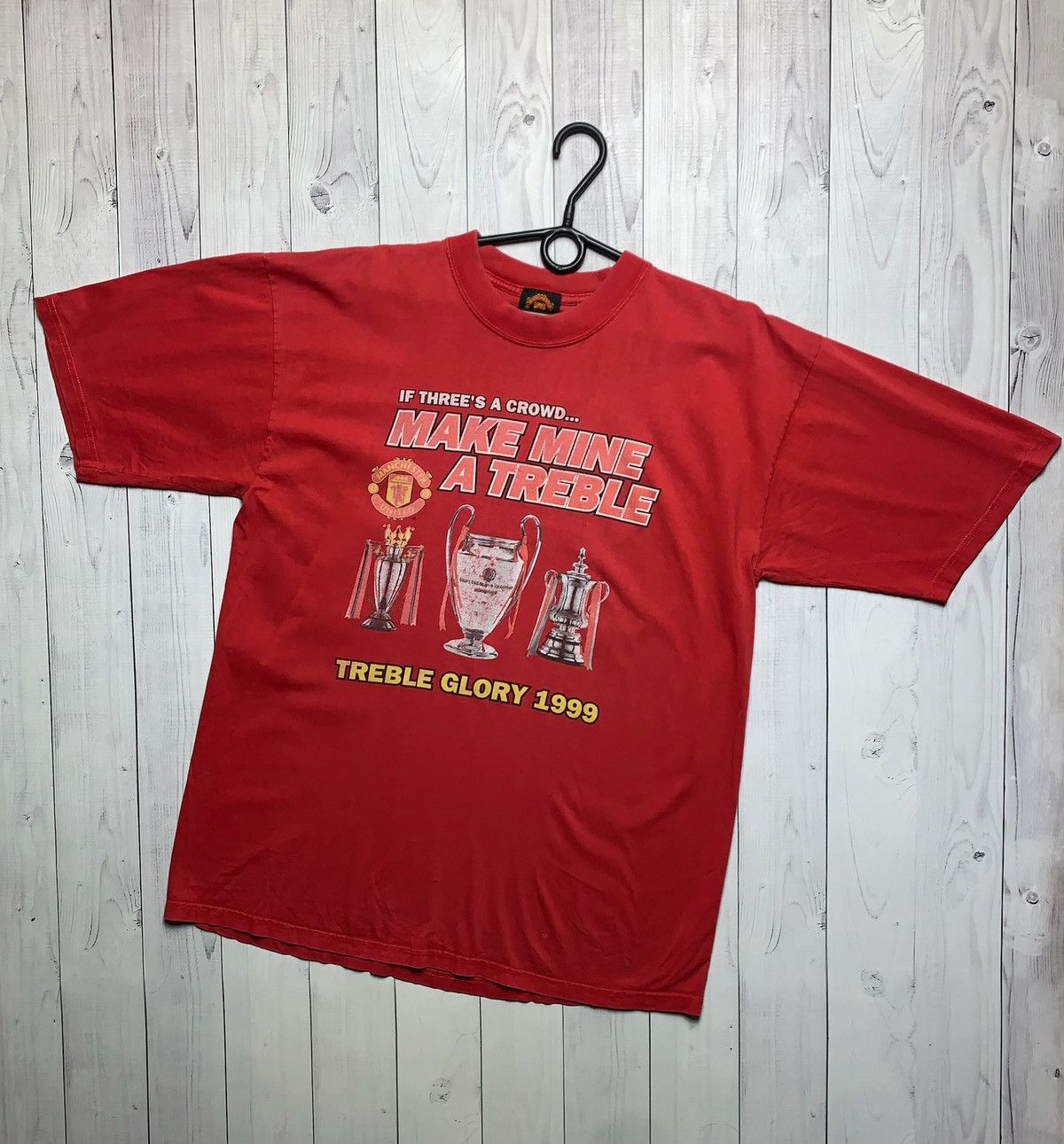 Vintage Vintage Manchester United tee rare vintage size L Size US L / EU 52-54 / 3 - 1 Thumbnail