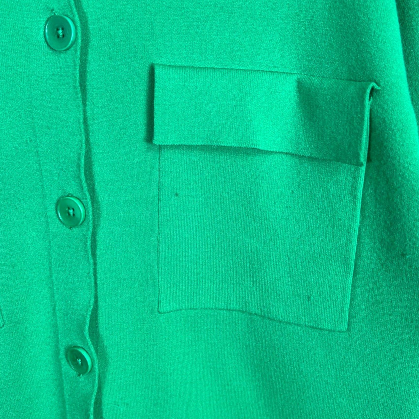 Vintage Wilfred Free Green Button-Up Cardigan Shirt 2XS Lenzing EcoVero Polyester Blend Women Button-Up Cardigan Casual Spring Summer Mens? Size XXS / US 00 / IT 34 - 7 Thumbnail