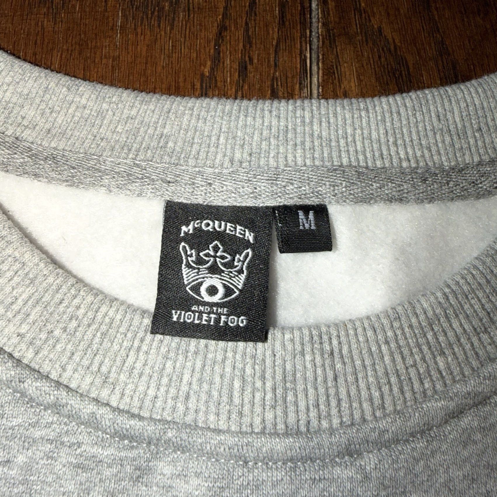 Vintage McQueen and the Violet Fog Sweatshirt Mens Medium Gray Crewneck Embroidered New Size US M / EU 48-50 / 2 - 4 Thumbnail