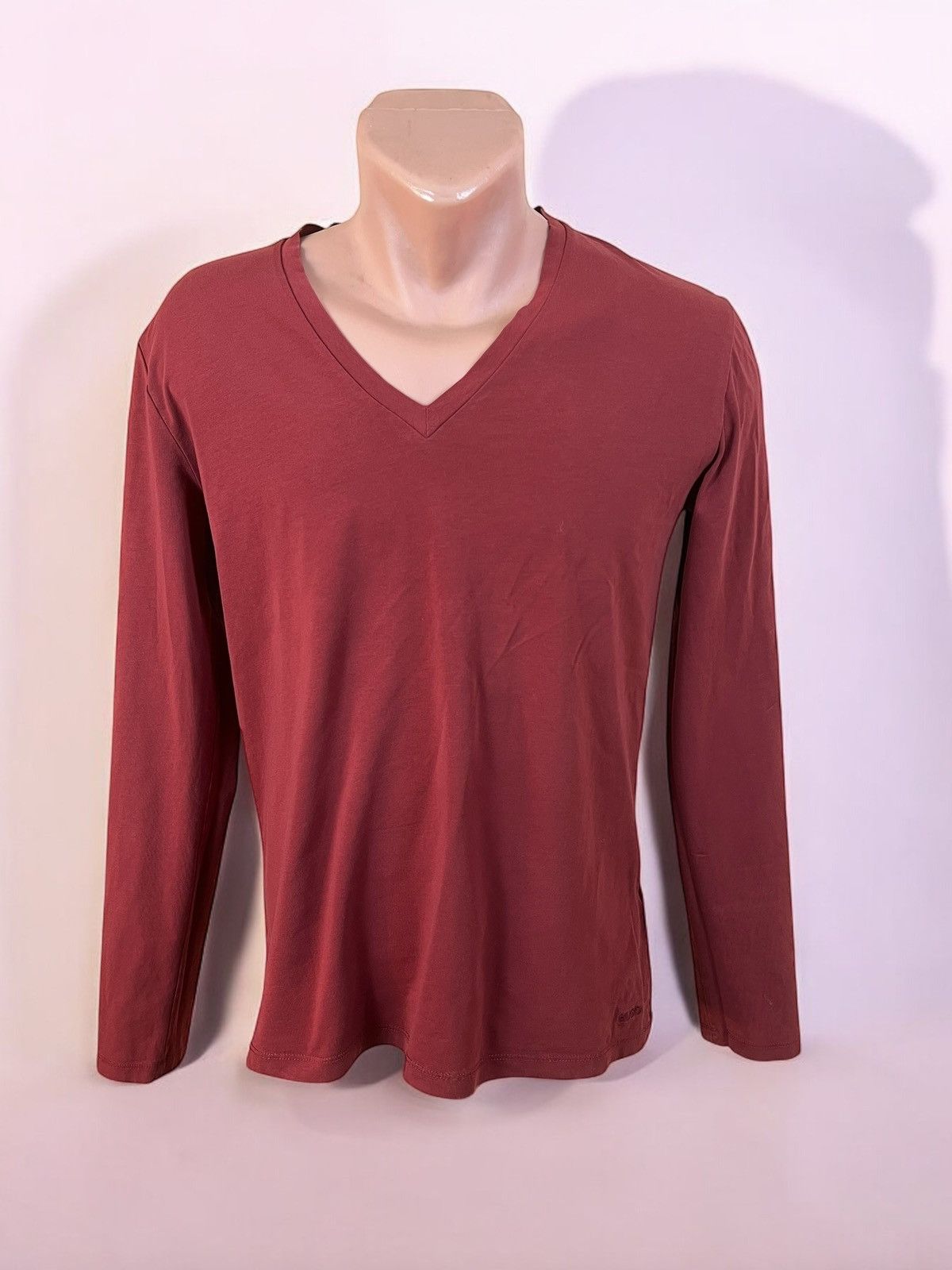 Hugo Hugo Burgundy Longsleeve T-Shirt Size M Size US M / EU 48-50 / 2 - 1 Thumbnail