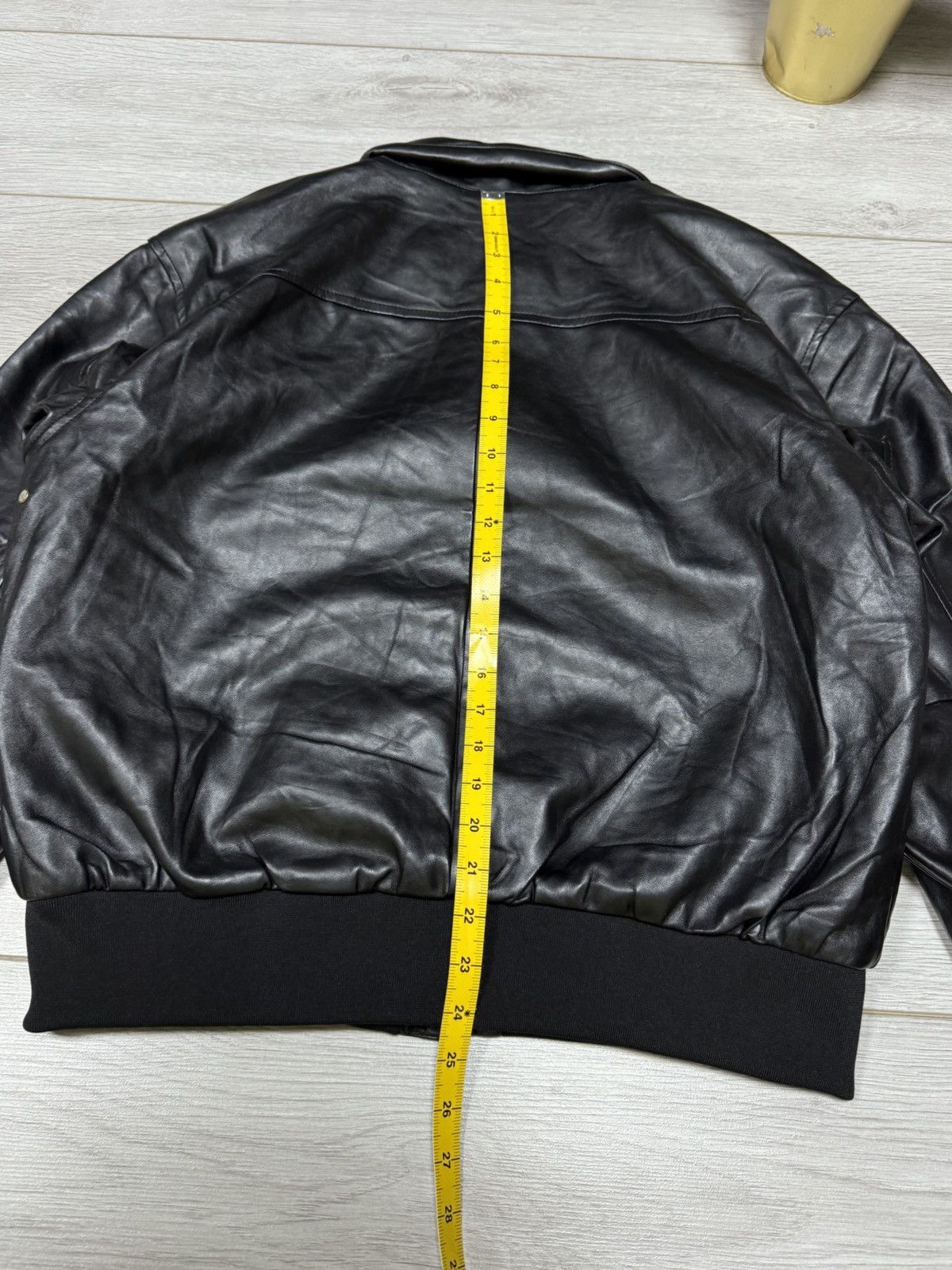 Vintage USA flag 🇺🇸 Eco leather flying vintage zip bomber jacket Size US M / EU 48-50 / 2 - 9 Thumbnail