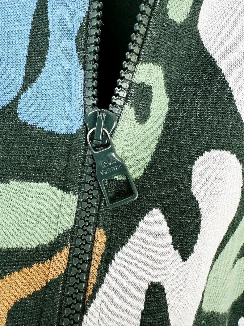 Louis Vuitton Louis Vuitton Green Patterned Zip -2505 Size US L / EU 52-54 / 3 - 3 Thumbnail