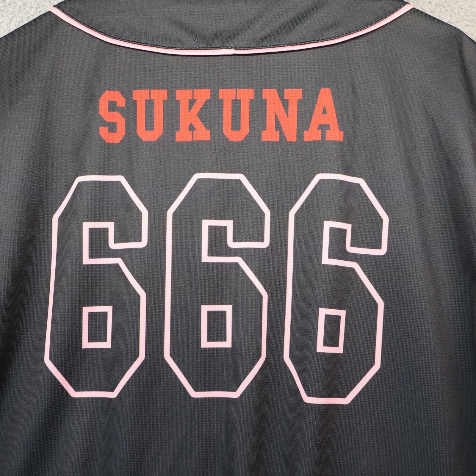 Other Jujutsu Kaisen Anime Ape Sukuna Baseball Black Jersey Large Size US L / EU 52-54 / 3 - 9 Thumbnail
