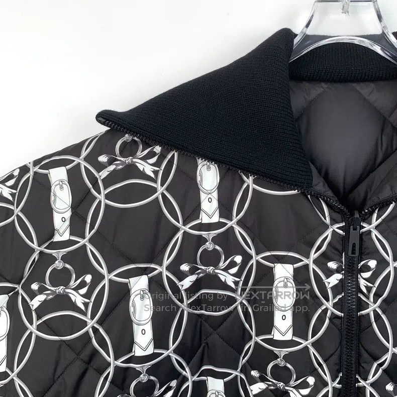 Hermes Hermes Black Geometric Pattern All-Over Printed Two-Sided Size XS / US 0-2 / IT 36-38 - 5 Thumbnail