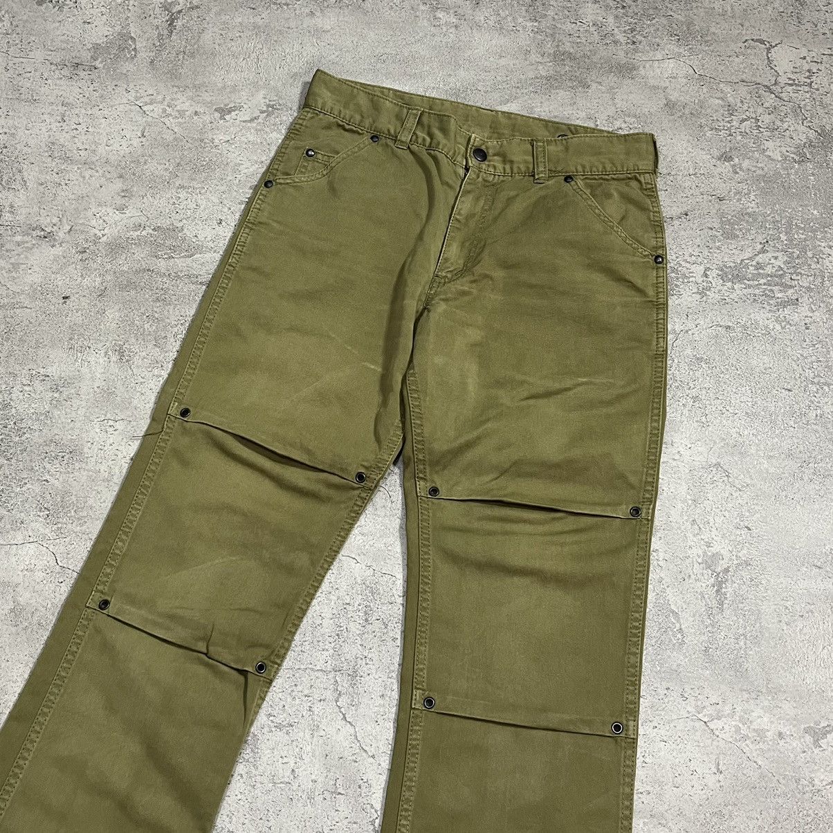 N.Hoolywood N-Hoolywood Bootcut Workpants - Olive Size US 28 / EU 44 - 5 Thumbnail