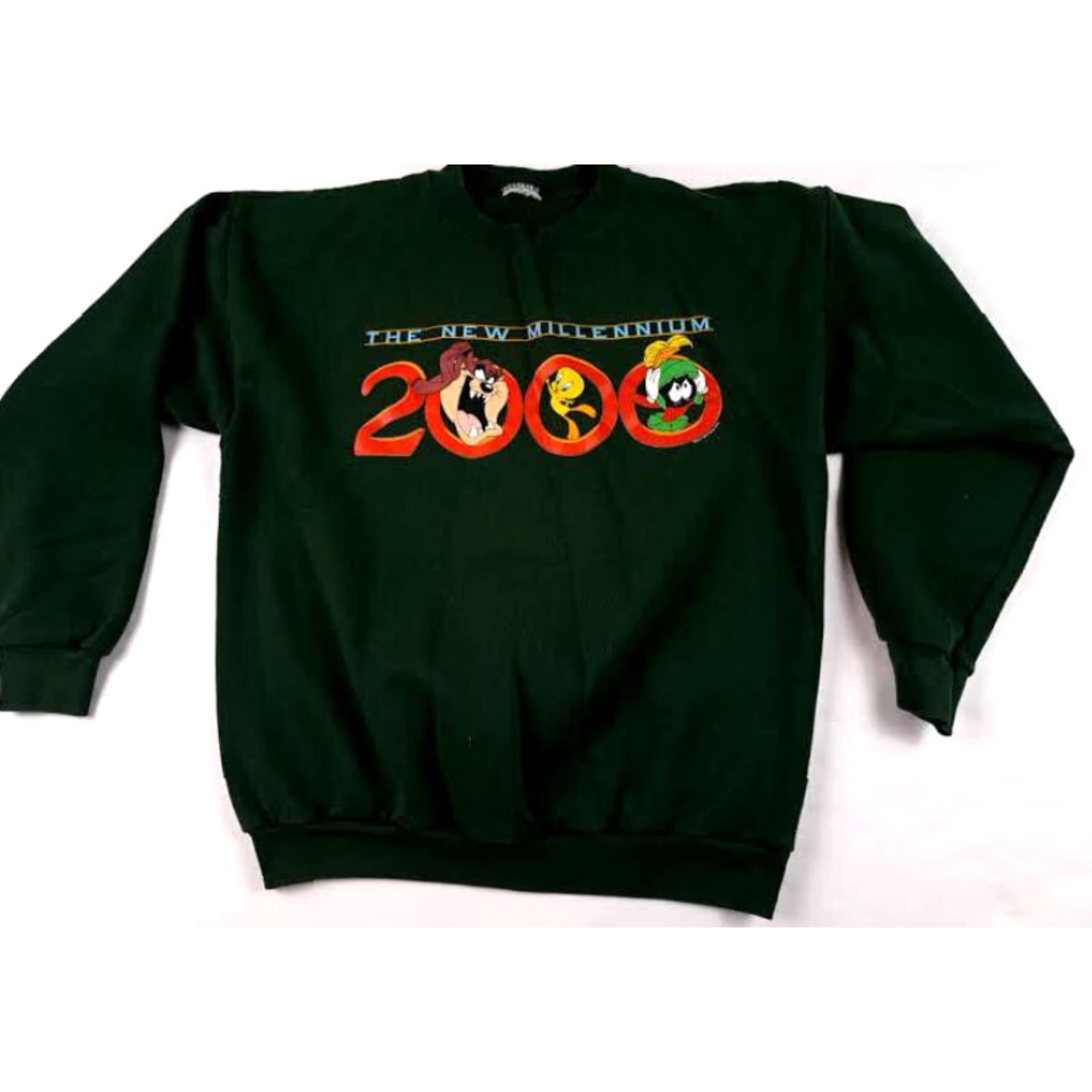 Disney Disney Sweatshirt Mens Medium Green 2000 1999 All Seasons Pullover Sweatshirt M Green 24in long 22in pit to pit - New Millennium 2000? Size US M / EU 48-50 / 2 - 2 Thumbnail