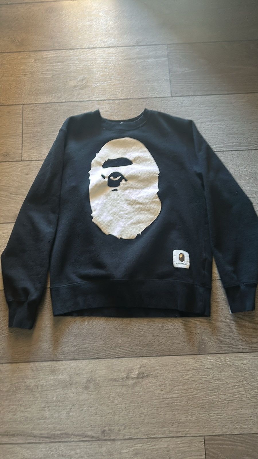 Bape Happy New Year Ape Head Crewneck Size US L / EU 52-54 / 3 - 1 Thumbnail