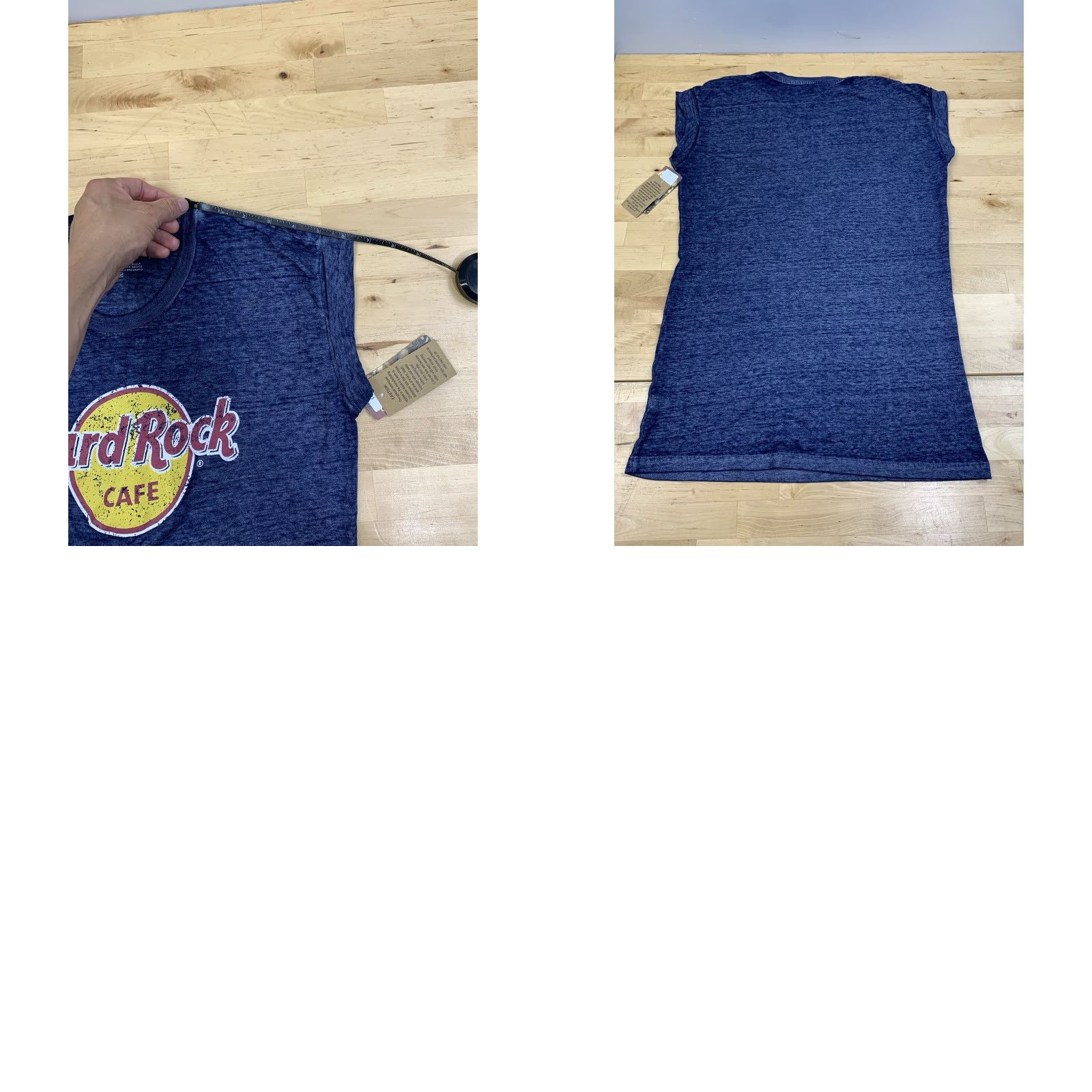 Hard Rock Cafe VINTAGE Hard Rock Cafe Dubai Boyfriend Tee Womens M Blue Short Sleeve Crew Neck T-Shirt Casual Shirt(NWT) Size 32" / US 10 / IT 46 - 8 Thumbnail