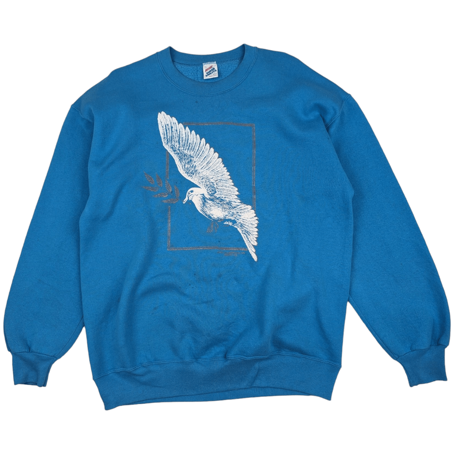 Jerzees Vintage 90's JERZEES Eagle Animal Graphic Jumper Sweatshirt Size US L / EU 52-54 / 3 - 2 Thumbnail