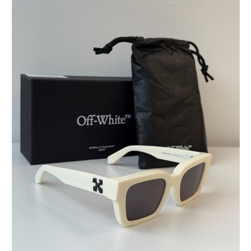 Off-White NEW Off White Virgil White Square Sunglasses Size ONE SIZE - 1 Thumbnail