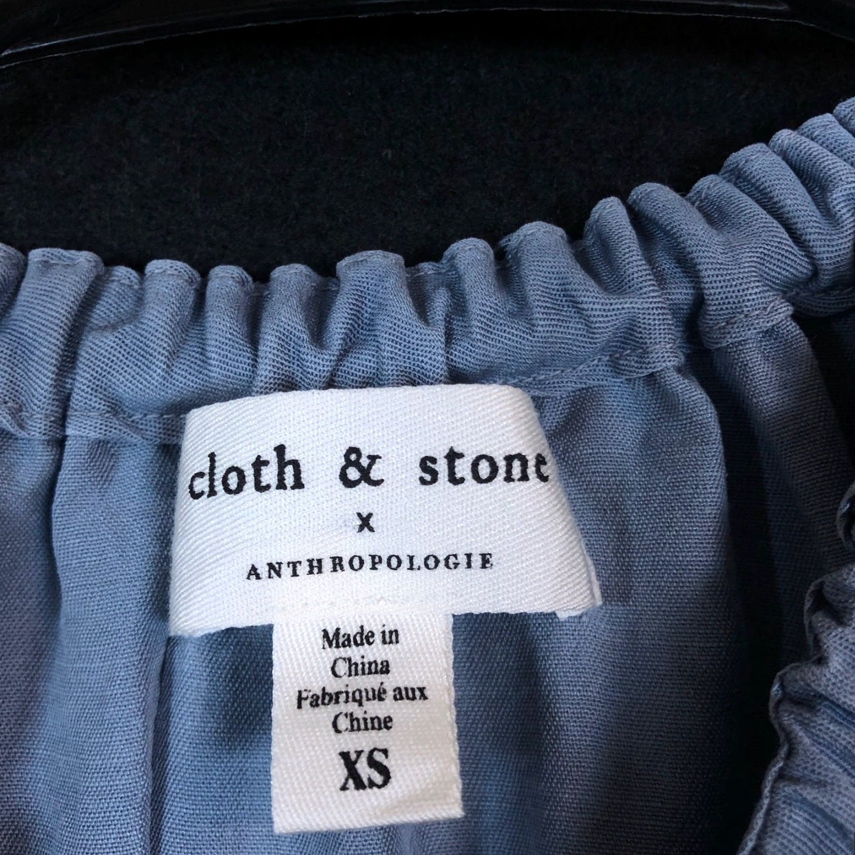 Anthropologie Cloth & Stone Womens Tank Blue Ruffle Lightweight XS Shirt Casual Boho Preppy Size XS / US 0-2 / IT 36-38 - 6 Thumbnail