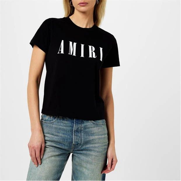 Amiri o1g2r1mq0824 Core Logo T-Shirts in Black Size S / US 4 / IT 40 - 4 Thumbnail