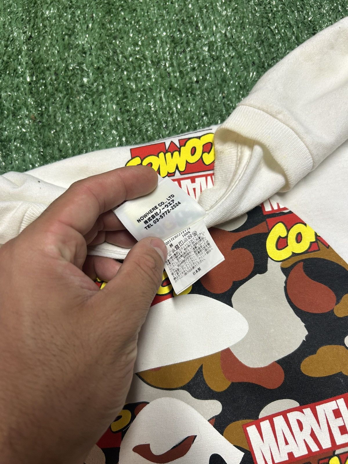 Bape × Marvel Comics BapeXmarvel tee Size US L / EU 52-54 / 3 - 4 Thumbnail