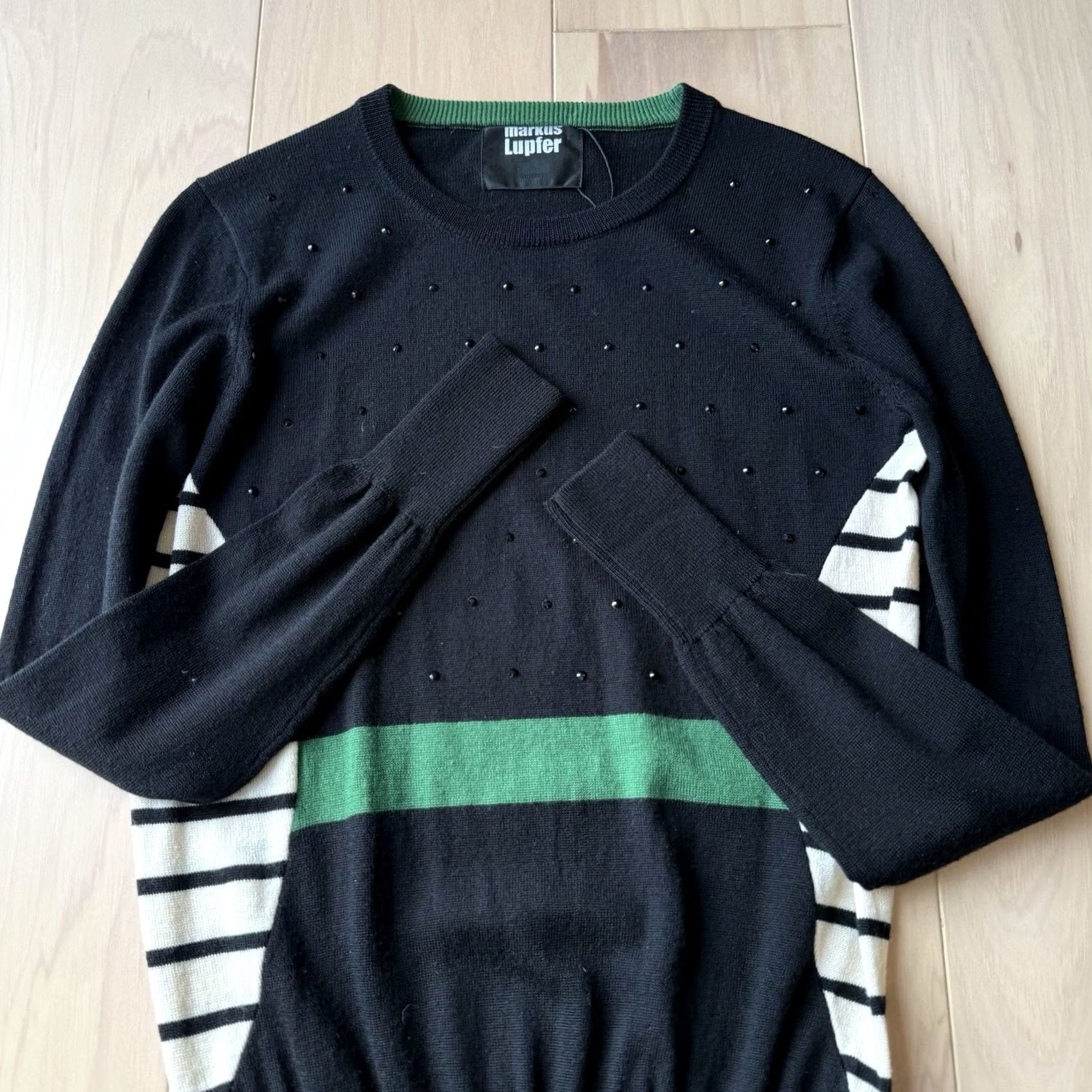Markus Lupfer Markus Lupfer Sweater Women's S Multicolor Merino Wool Pullover Casual Designer Size S / US 4 / IT 40 - 3 Thumbnail