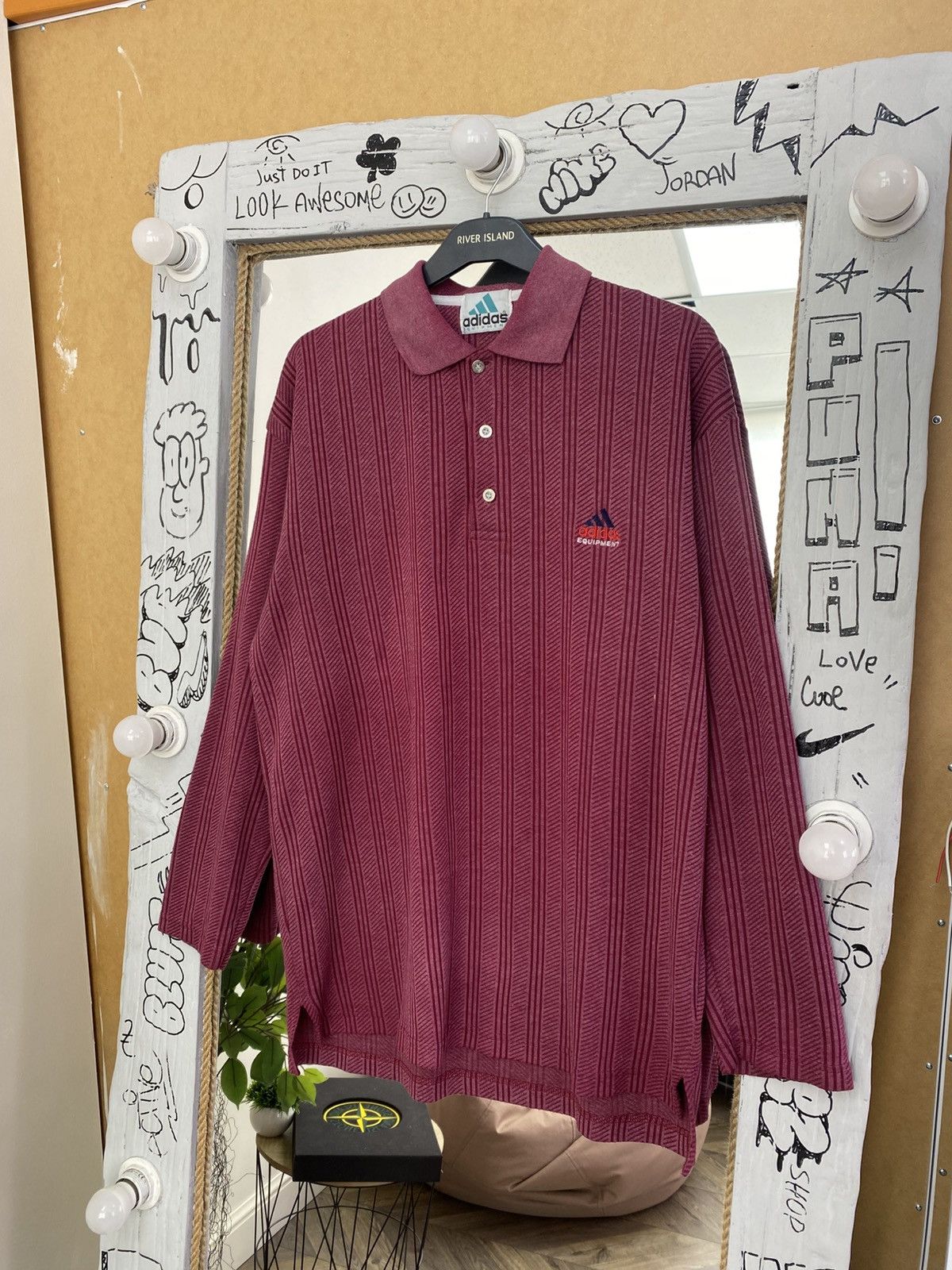 Adidas Vintage Adidas Equipment Rugby Shirt Size US L / EU 52-54 / 3 - 1 Thumbnail