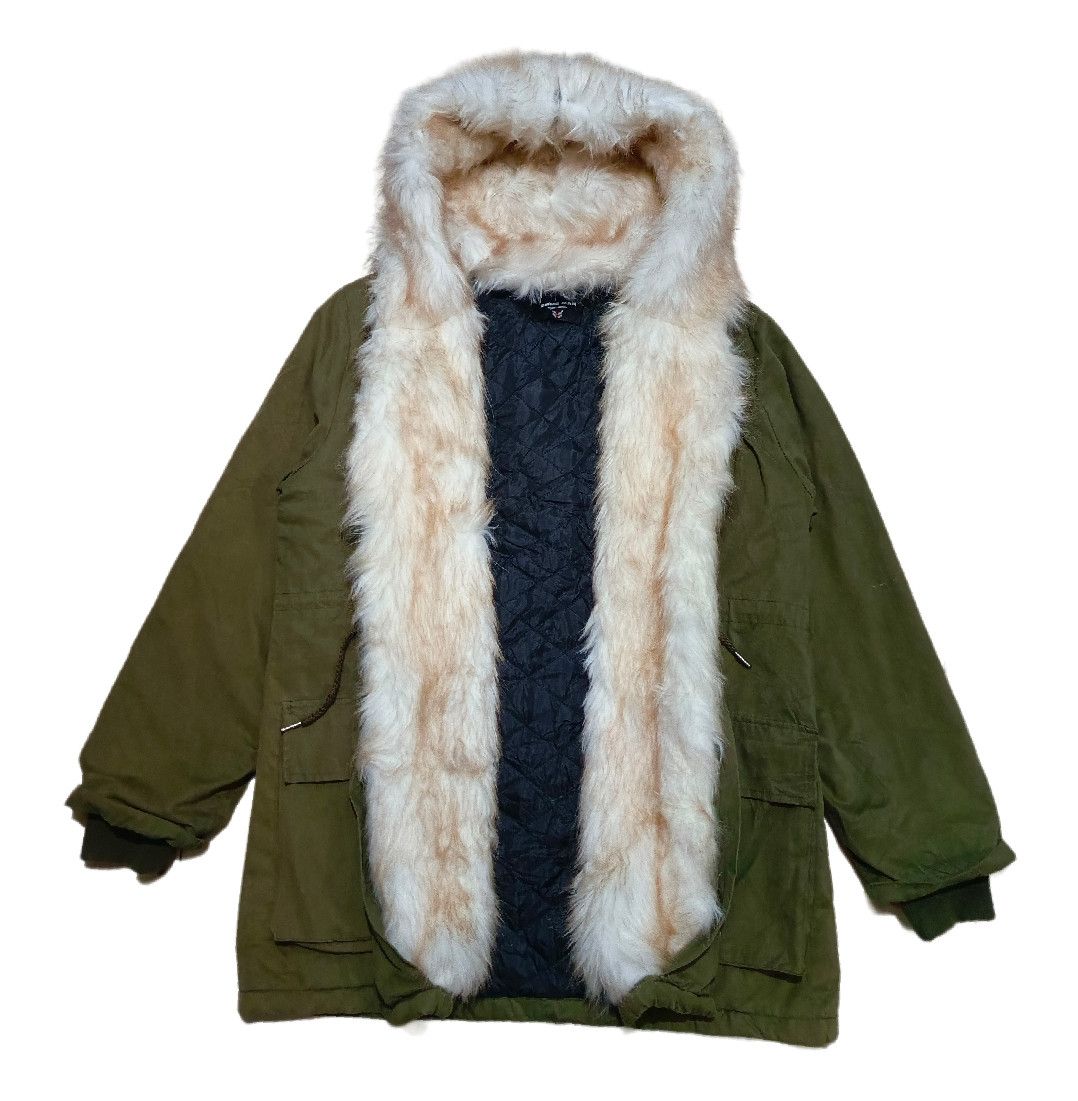 14th Addiction Fur Faux Coat Hoodie Mohair Jacket Sun Fadded Size US L / EU 52-54 / 3 - 2 Thumbnail