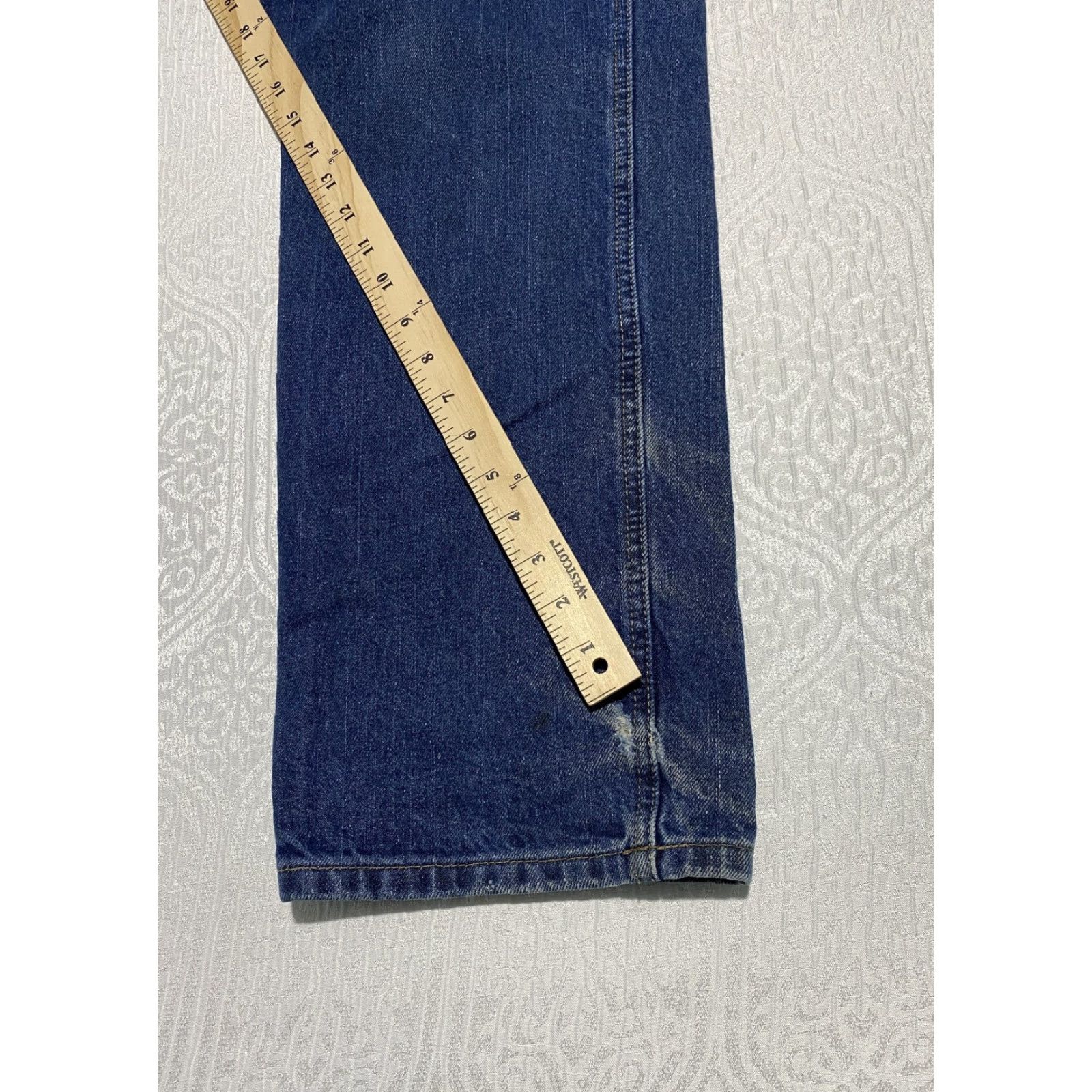 Carhartt VINTAGE Carhartt FR Jeans Men's 32x31 Blue Straight Leg Flame-Resistant Denim Workwear Size US 32 / EU 48 - 2 Thumbnail